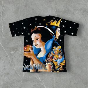 Snow White Disney Movie All Over Print AOP Size XL Modern Double Sided T-Shirt